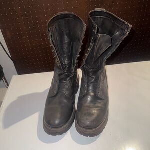 Wolverine Black Leather Men's Work Boots 11